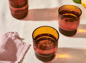 short night + day drinking glasses table