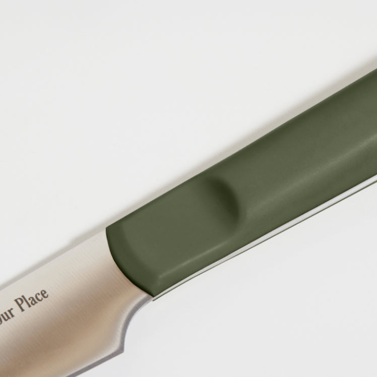 green chefs knife handle