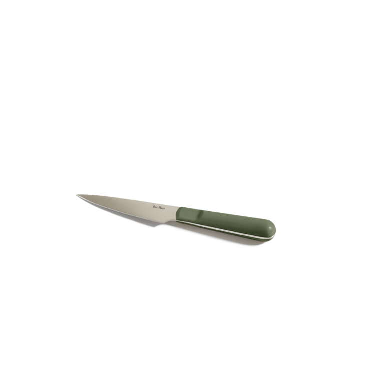 green precise paring knife