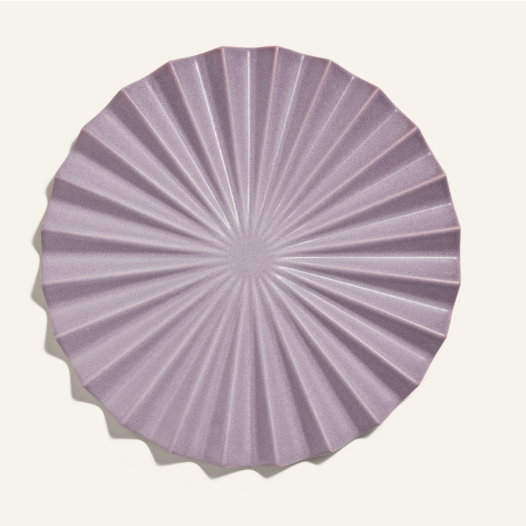 purple pleat trivet