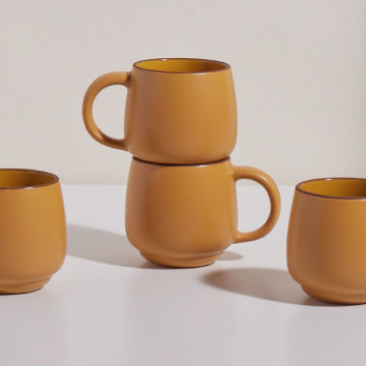 Yellow Night + Day Mugs