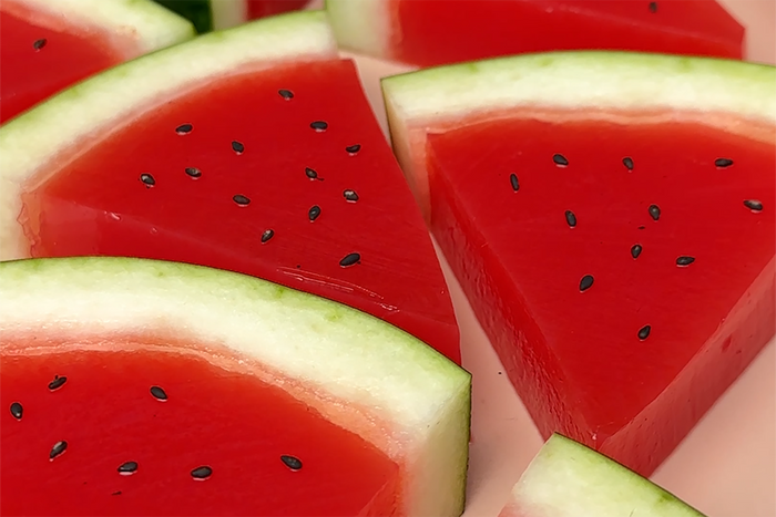 Watermelon Coconut Jelly