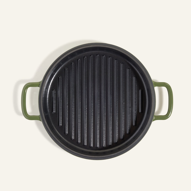 cast iron hot grill - sage - view 5