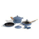 cast iron cookware set - blue salt - view 1