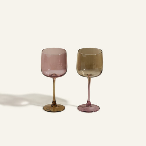 Tinted Wine Glasses-Rosa/Dusk