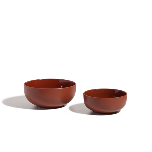 serving bowls - terracotta - view 1