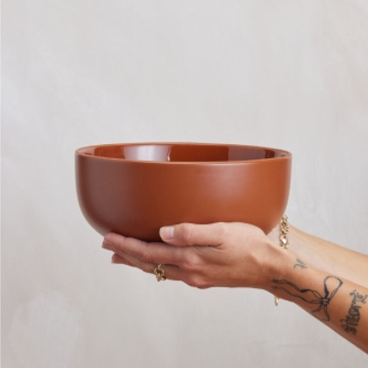 serving bowls - terracotta - view 5