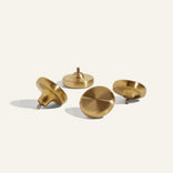 metallic knob set - gold - view 1