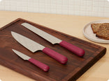 Rosa fully prepped bundle - chefs knife, serrated knife, precise pairing knife and walnut cutting board