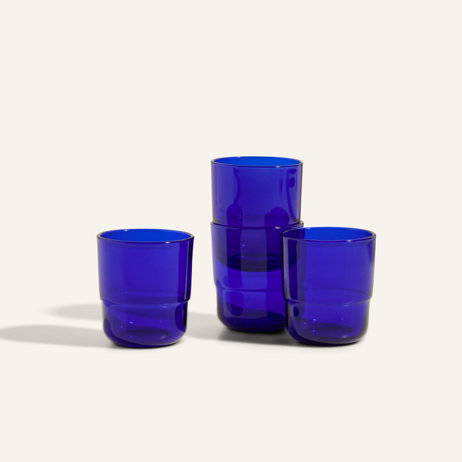 Short Night & Day Glasses - Short (12 oz.), Set of 4, Azul