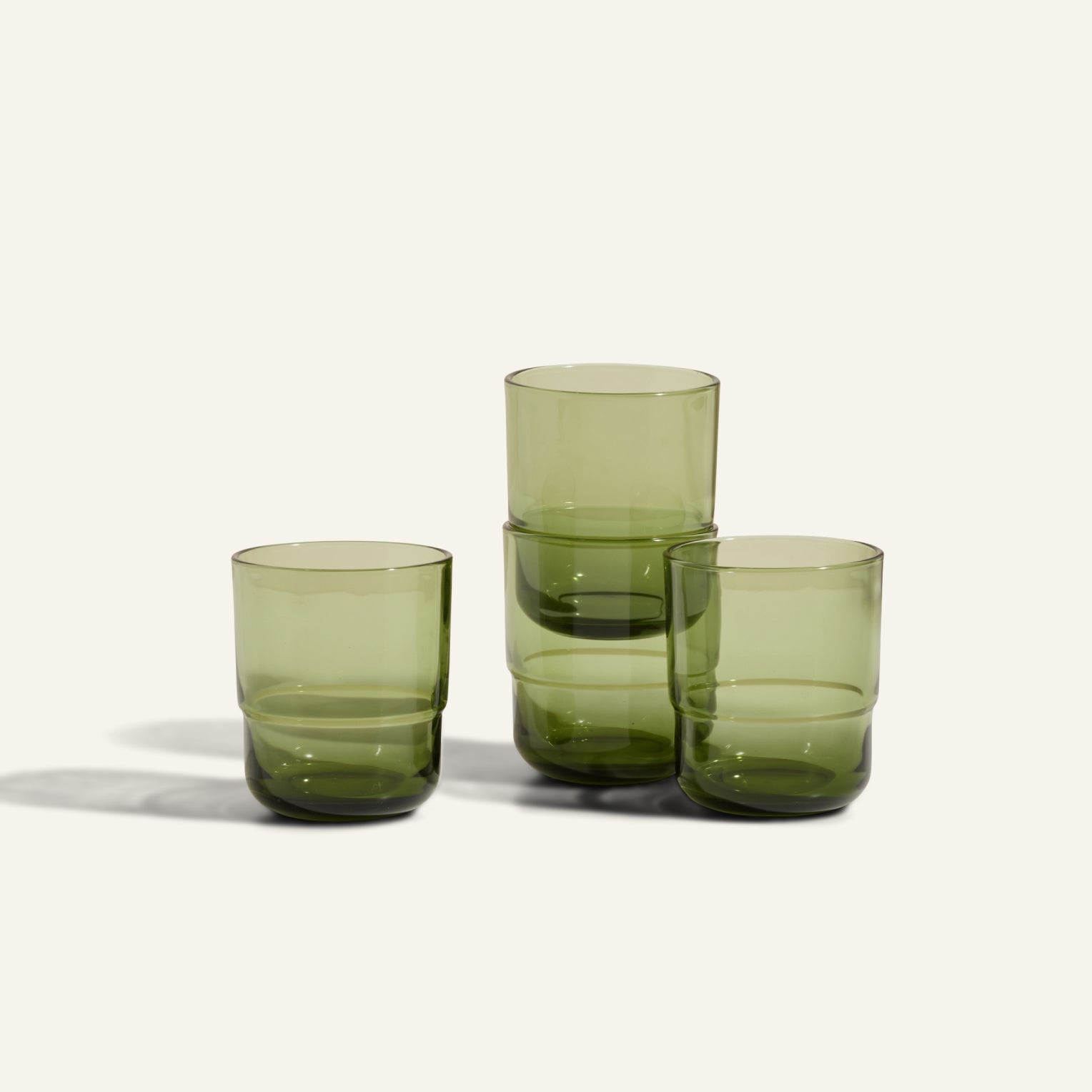 Short Night & Day Glasses - Short (12 oz.), Set of 4, Dawn