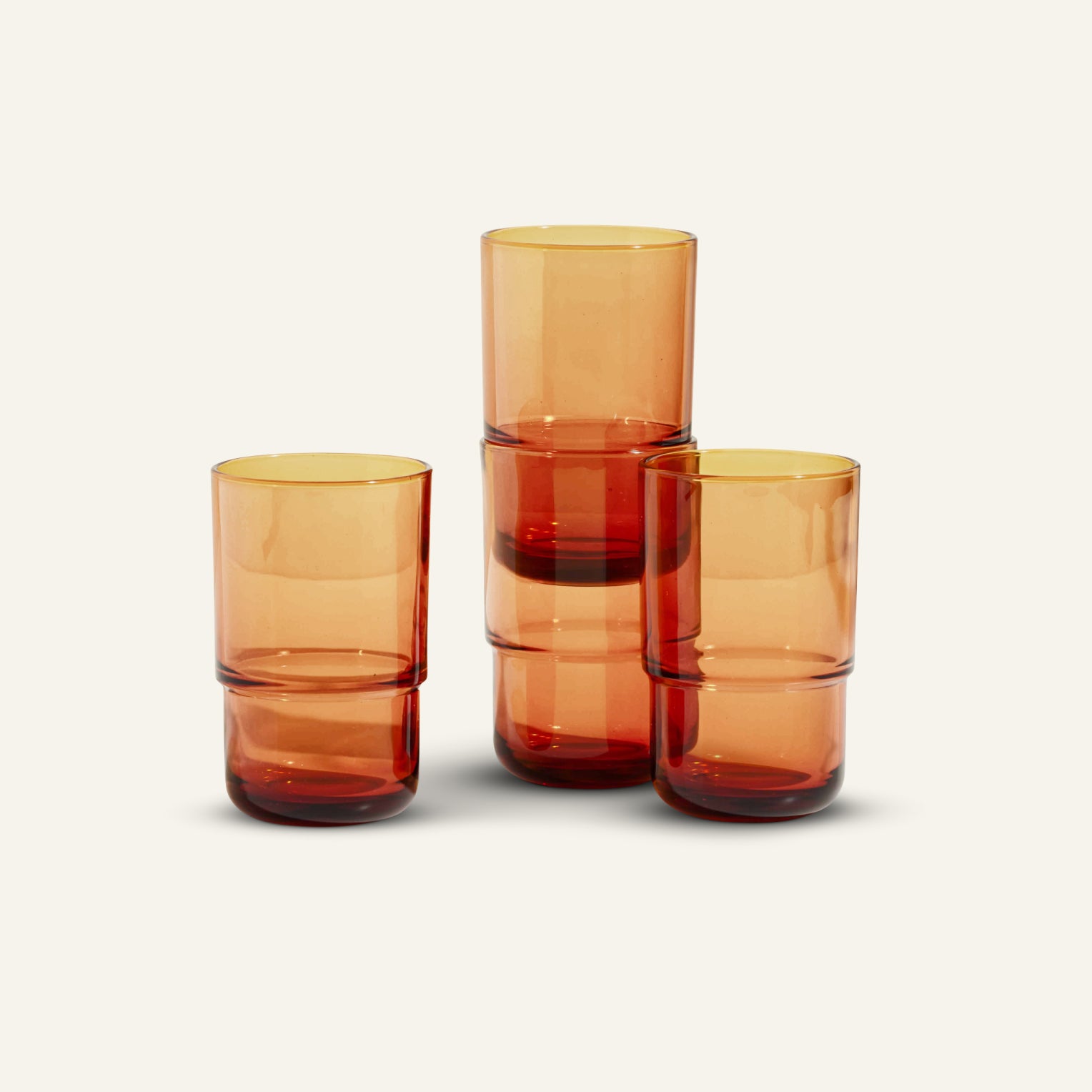 Tall Night & Day Glasses - Tall (16 oz.), Set of 4, Sunset