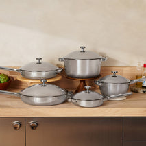 Titanium Pro Cookware Set+-Chrome-hover