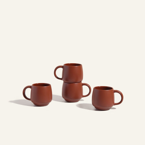 Dark red Night + Day Mugs