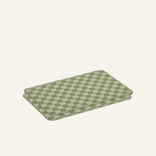 Green reusable silicone Oven Mats