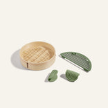 Spruce Steamer, green Fry Deck, and green Hot Grips bundle