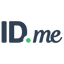 ID.me logo with ID in bold, dark blue letters and .me in lighter blue, featuring a green dot between ID and me on a light background.