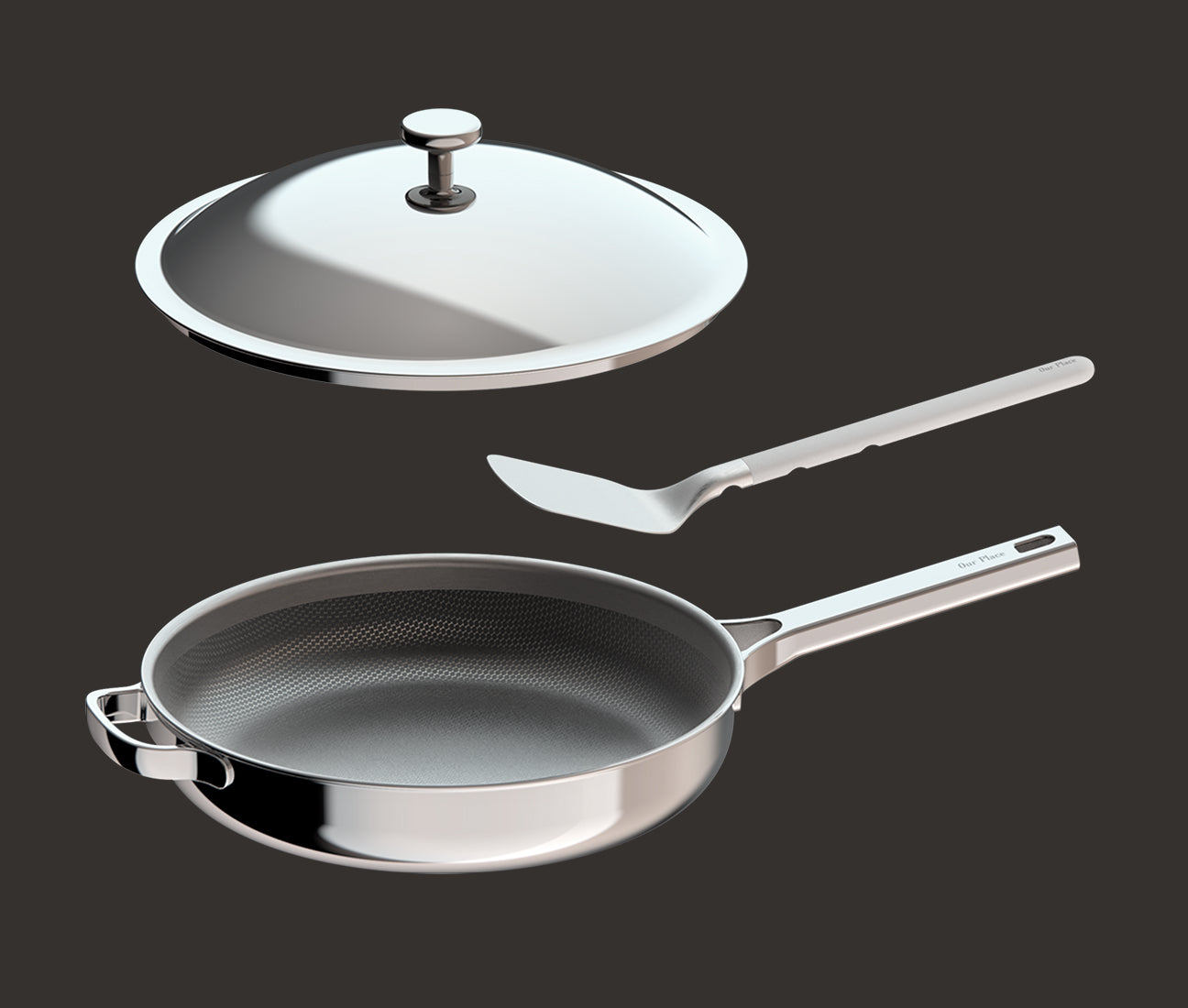 Titanium Large Always Pan Pro components