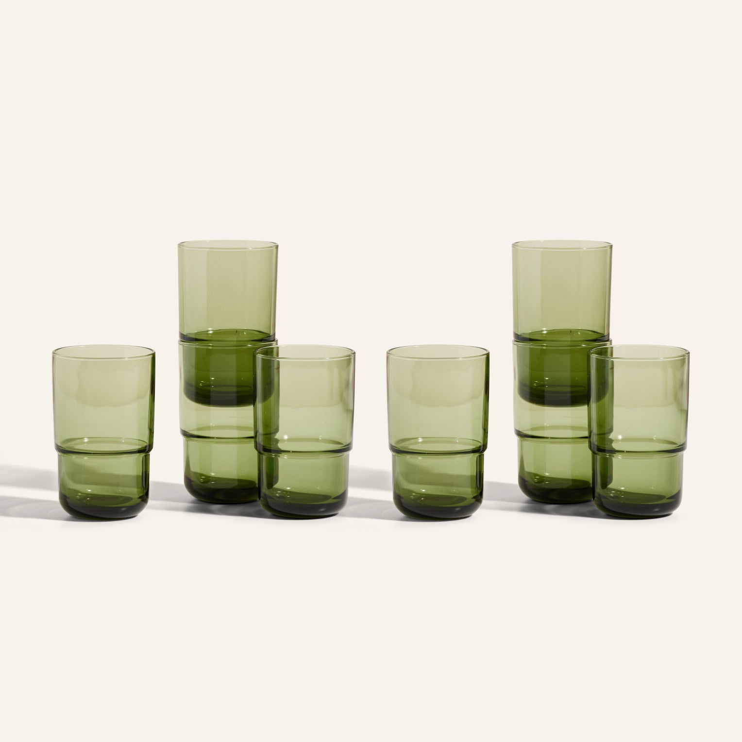 Tall Night & Day Glasses - Tall (16 oz.), Set of 8, Dawn