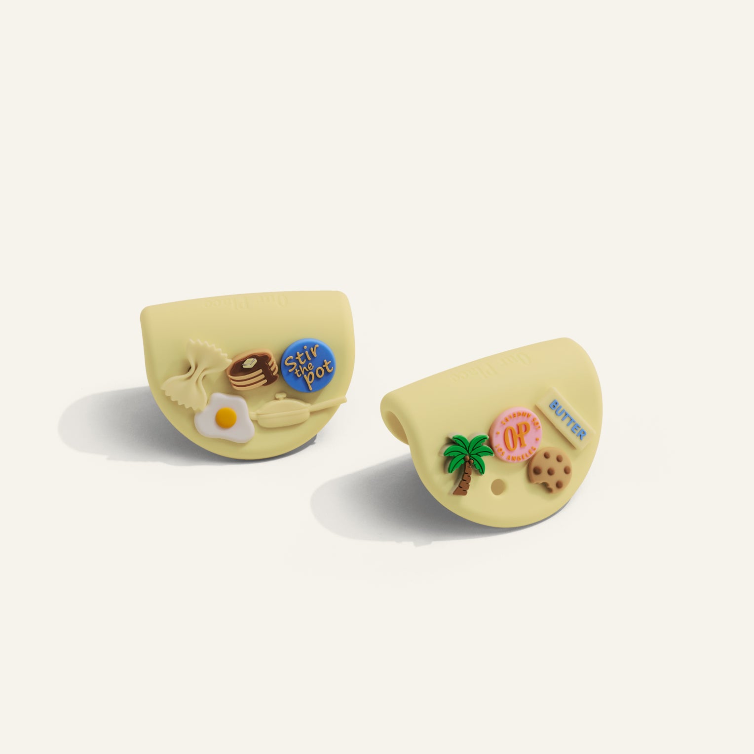 Our Place x Crocs Hot Grips - Hot Grips & Charms, Butter Yellow