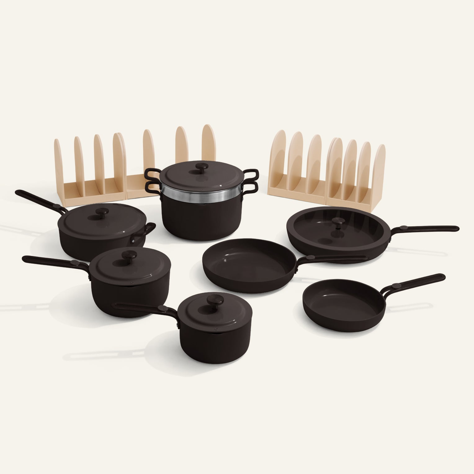 Essentials Complete Cookware Set - 17 piece, Char