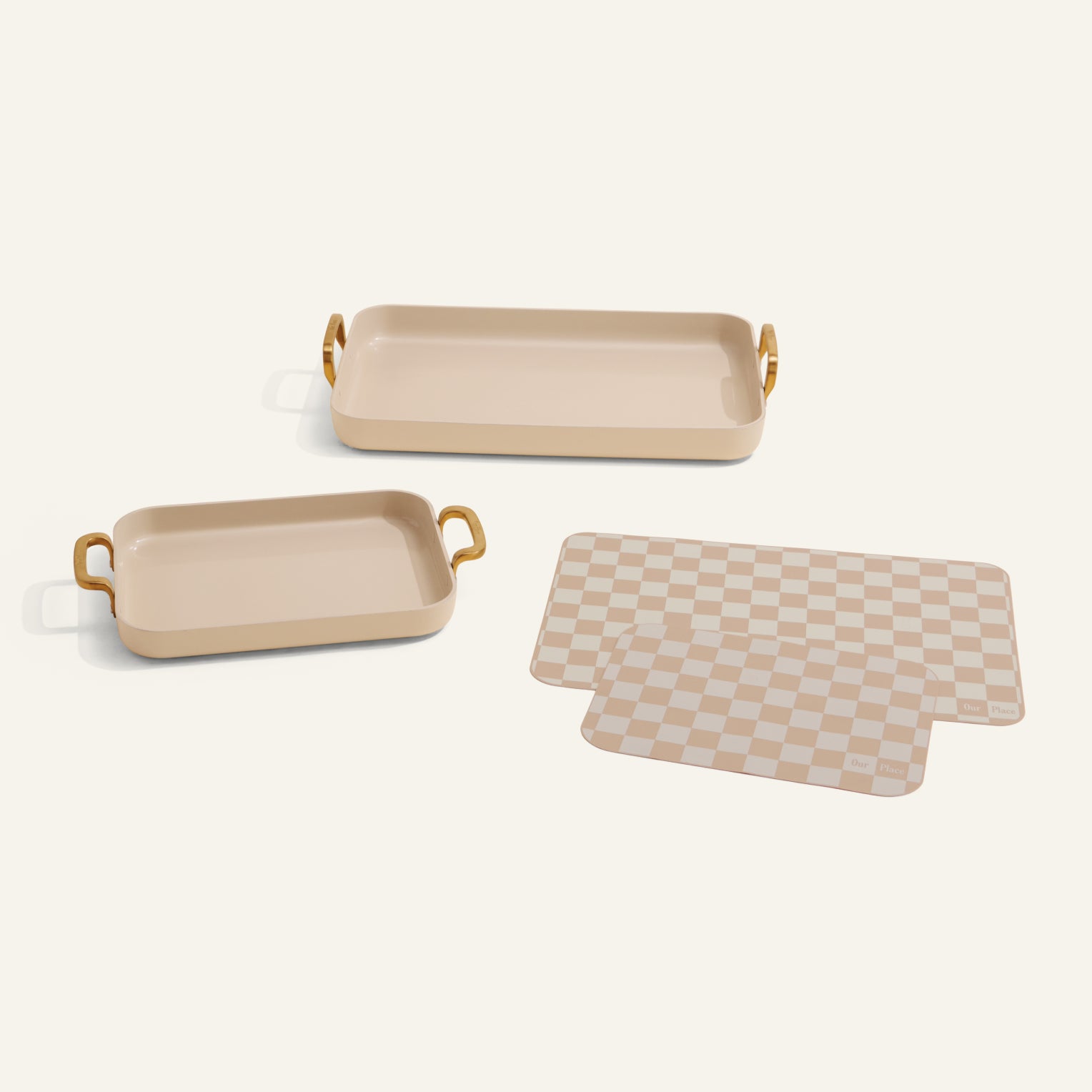Essentials Griddle Pan Set - Cream