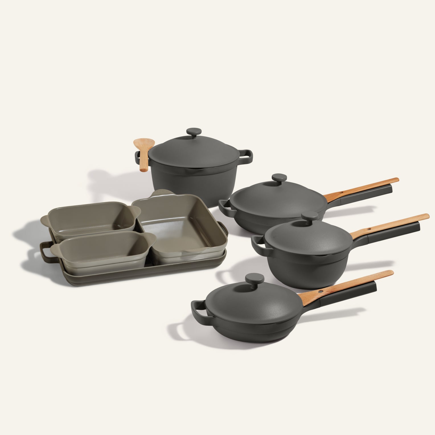 Cookware + Bakeware Set - Ceramic, Char