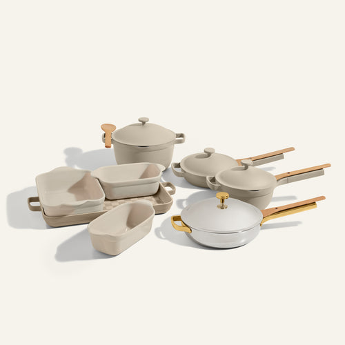 Ultimate Cookware + Bakeware Set-Gold/Steam