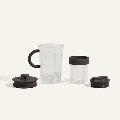 black splendor blender accessories - large pitcher and small sauce vessel