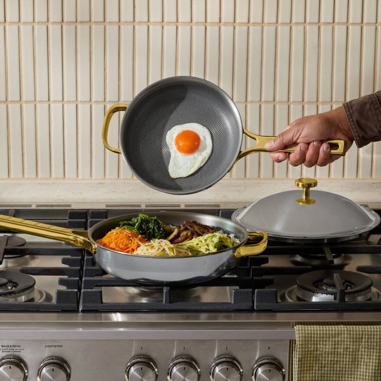 【PWA】UNI-02 - STEEL XL Titanium Always Pan Duo | 2-Piece High-Performance Pan Set–Our Place