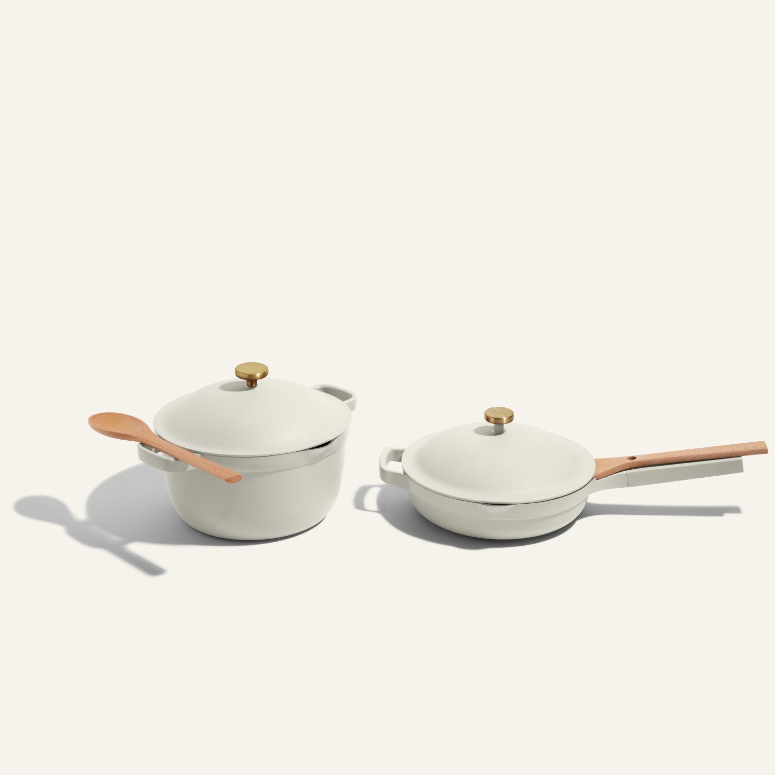 Cookware Duo - Ceramic, Cream