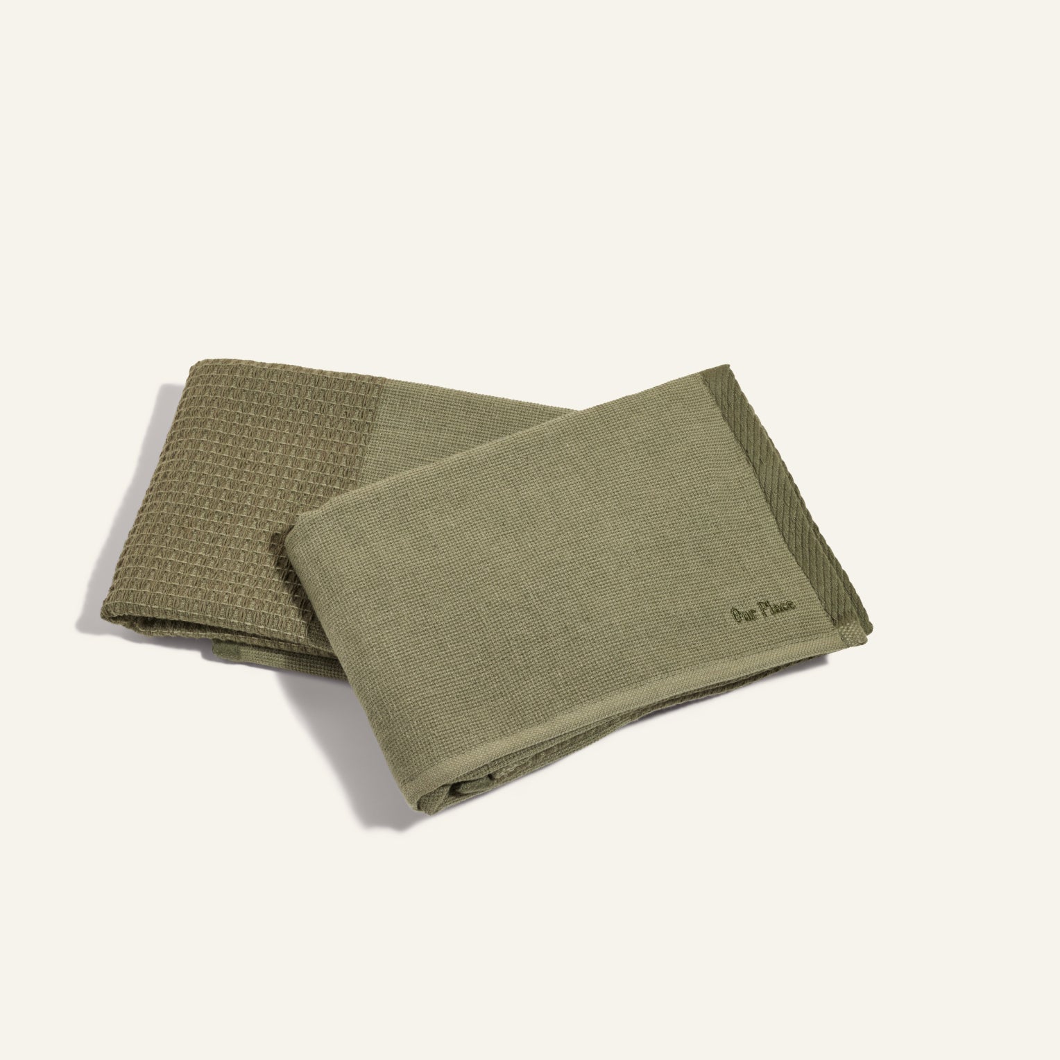 Double Dish Towels - Set of 2, Sage